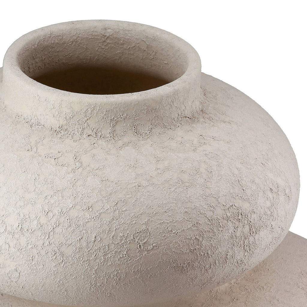 Grey Matte Stone Vase - LUXONAS HOME
