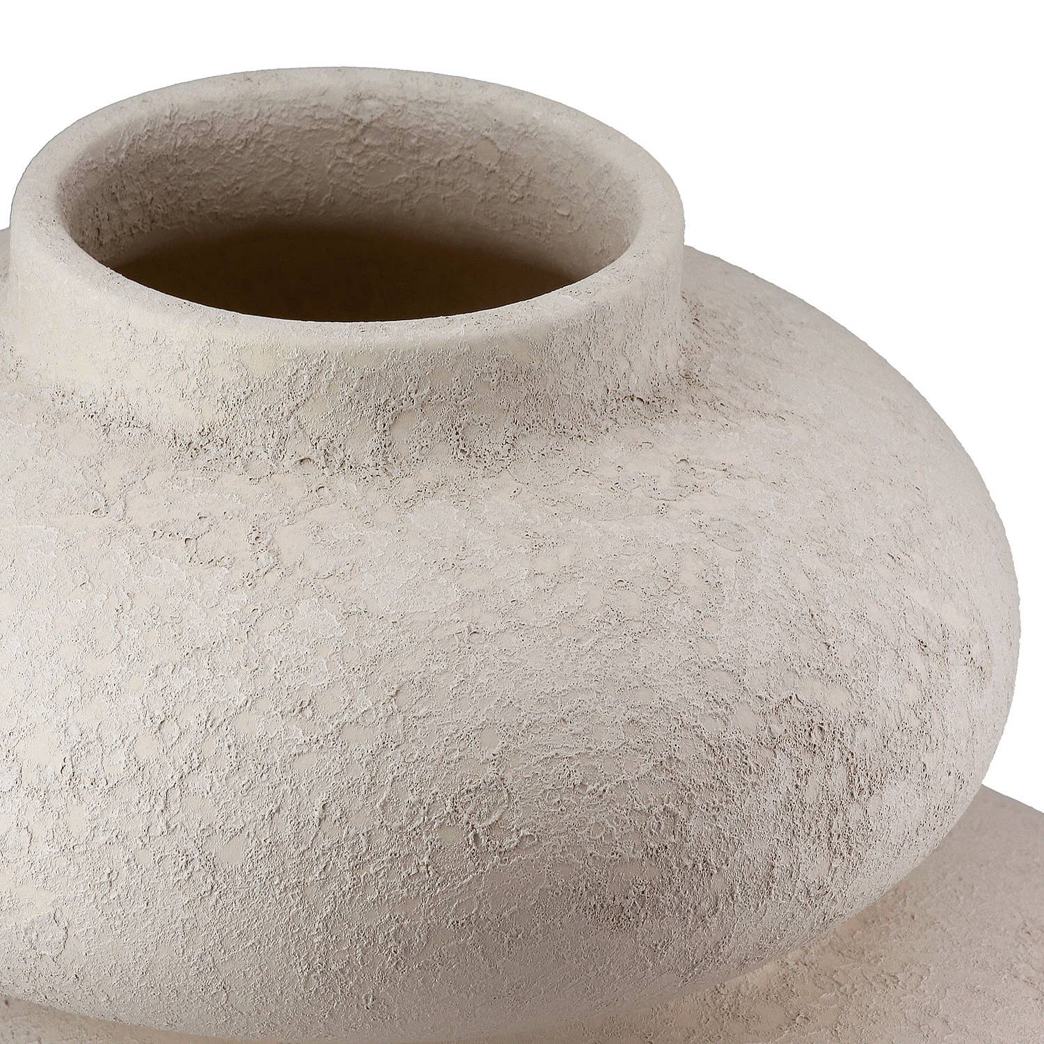 Grey Matte Stone Vase - LUXONAS HOME