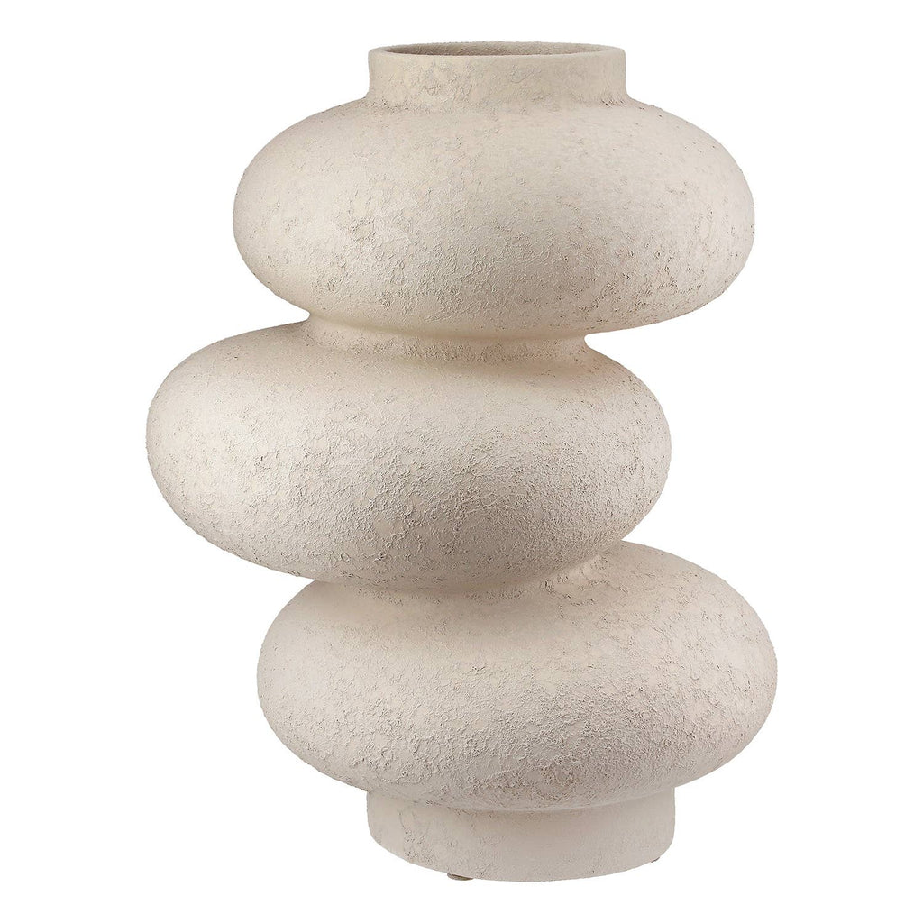 Grey Matte Stone Vase - LUXONAS HOME