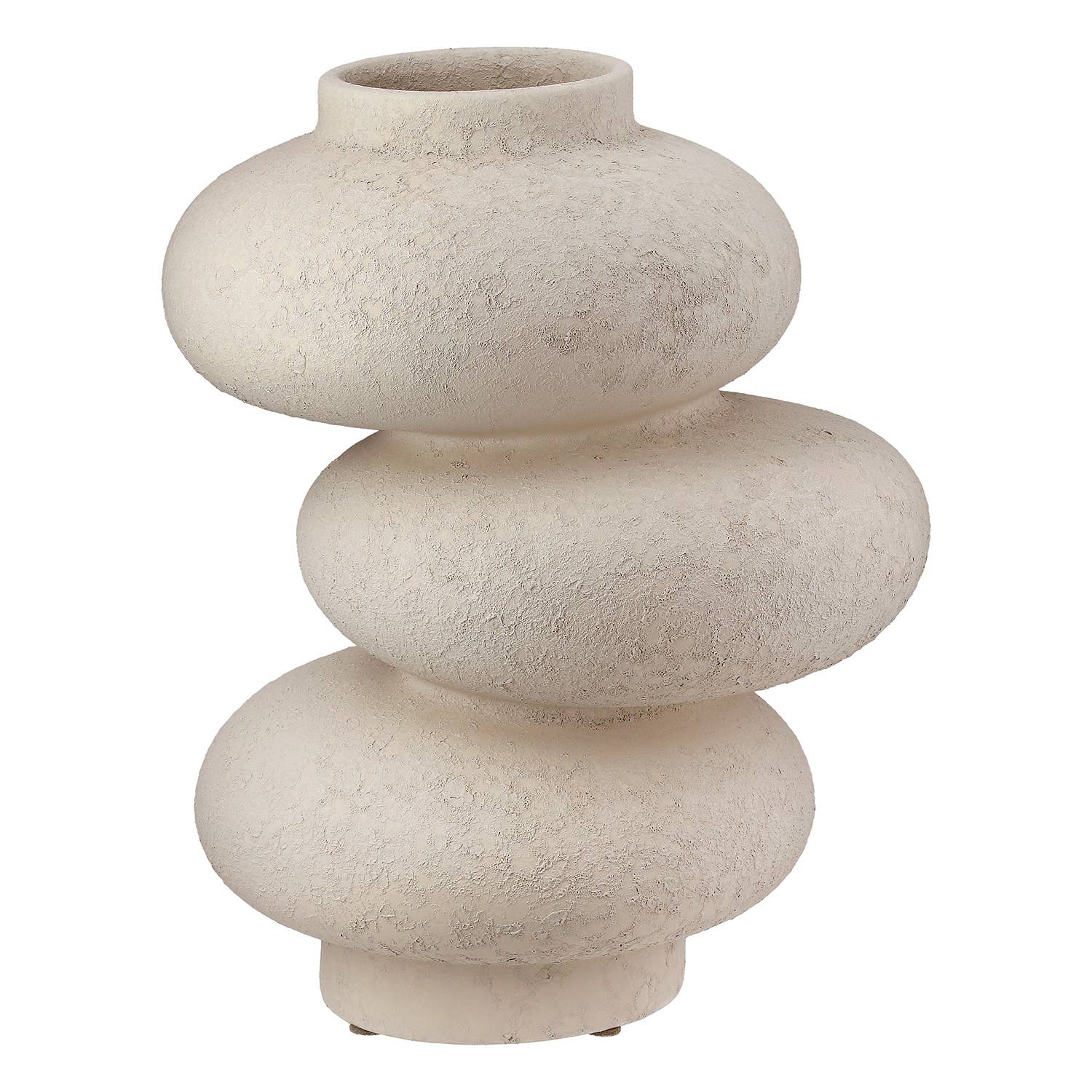 Grey Matte Stone Vase - LUXONAS HOME
