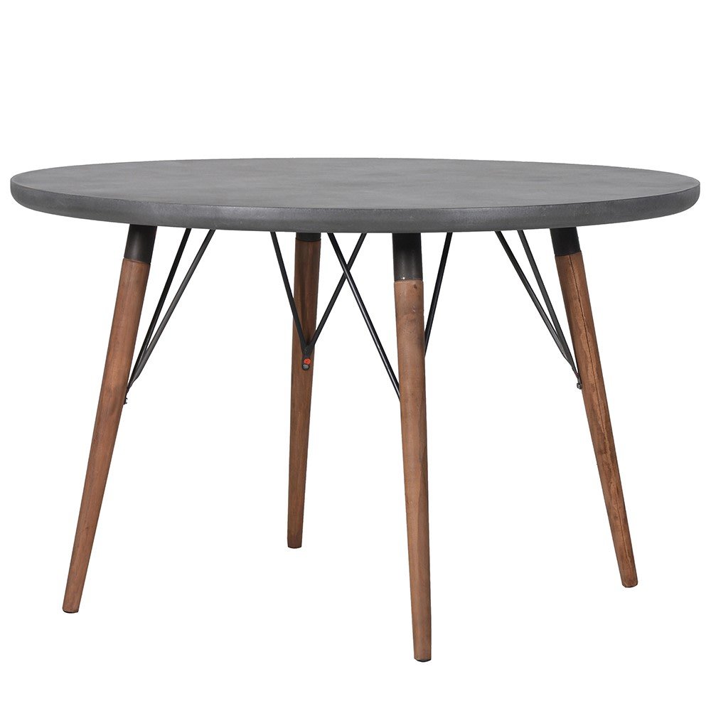 Grey Round Dining Table
