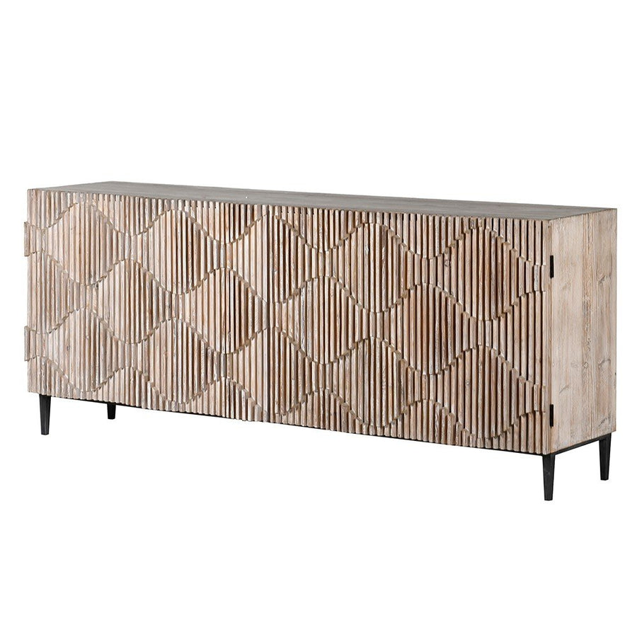 Grey Wash Ripple Sideboard
