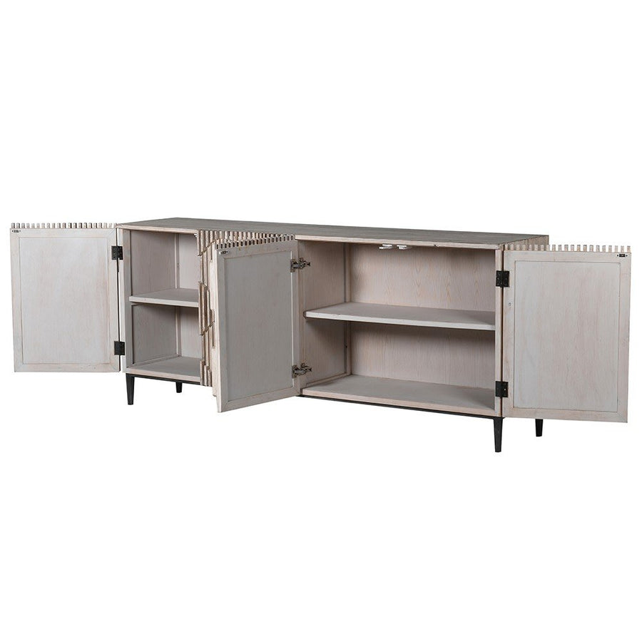 Grey Wash Ripple Sideboard