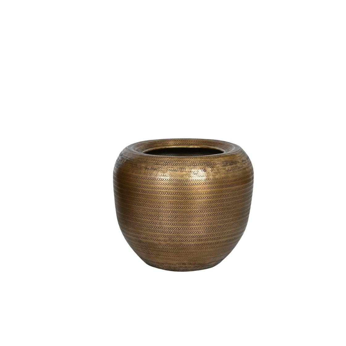 Hammered Aluminium Small Planter