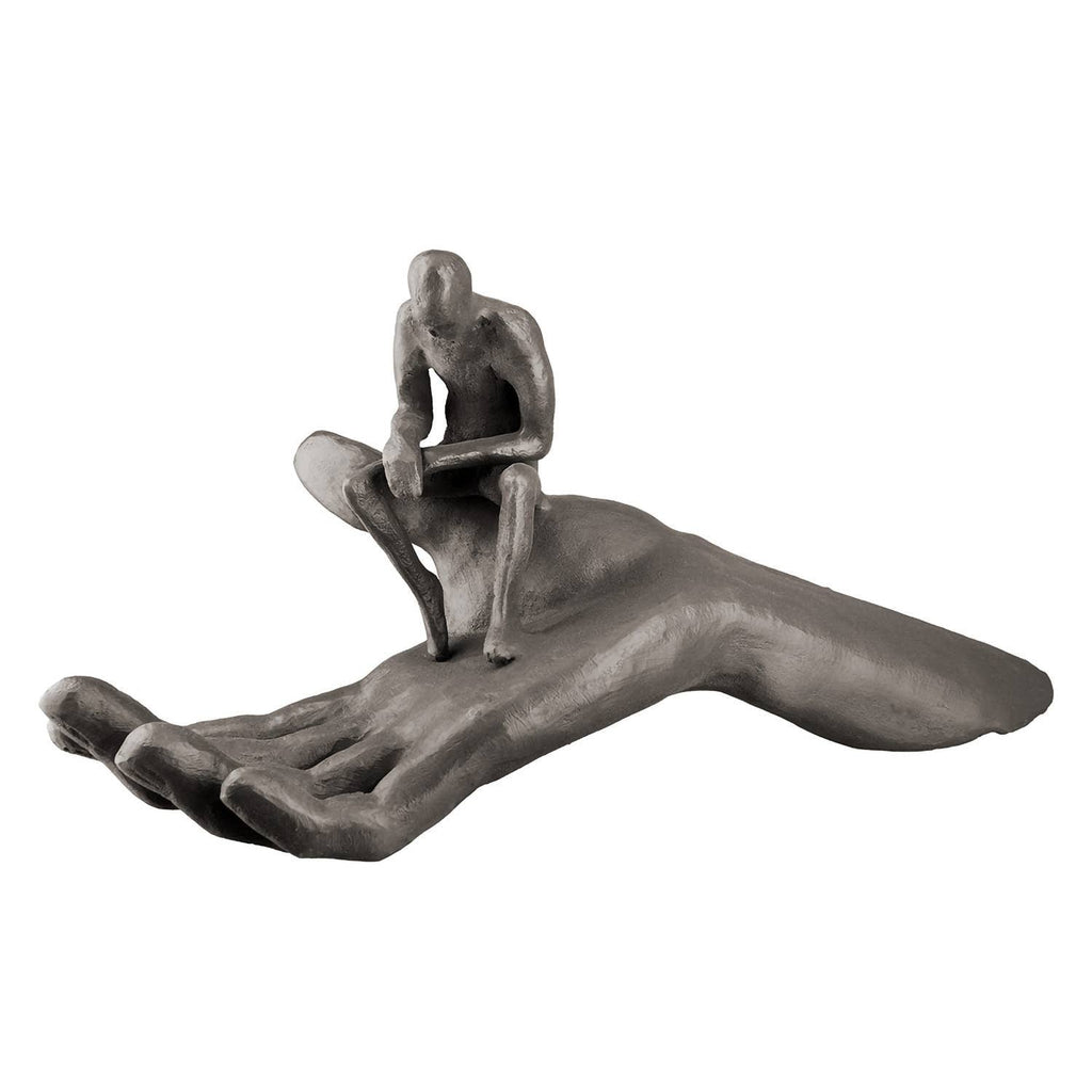 Hand Man - On - Hand Sculpture, Height 12 cm - LUXONAS HOME