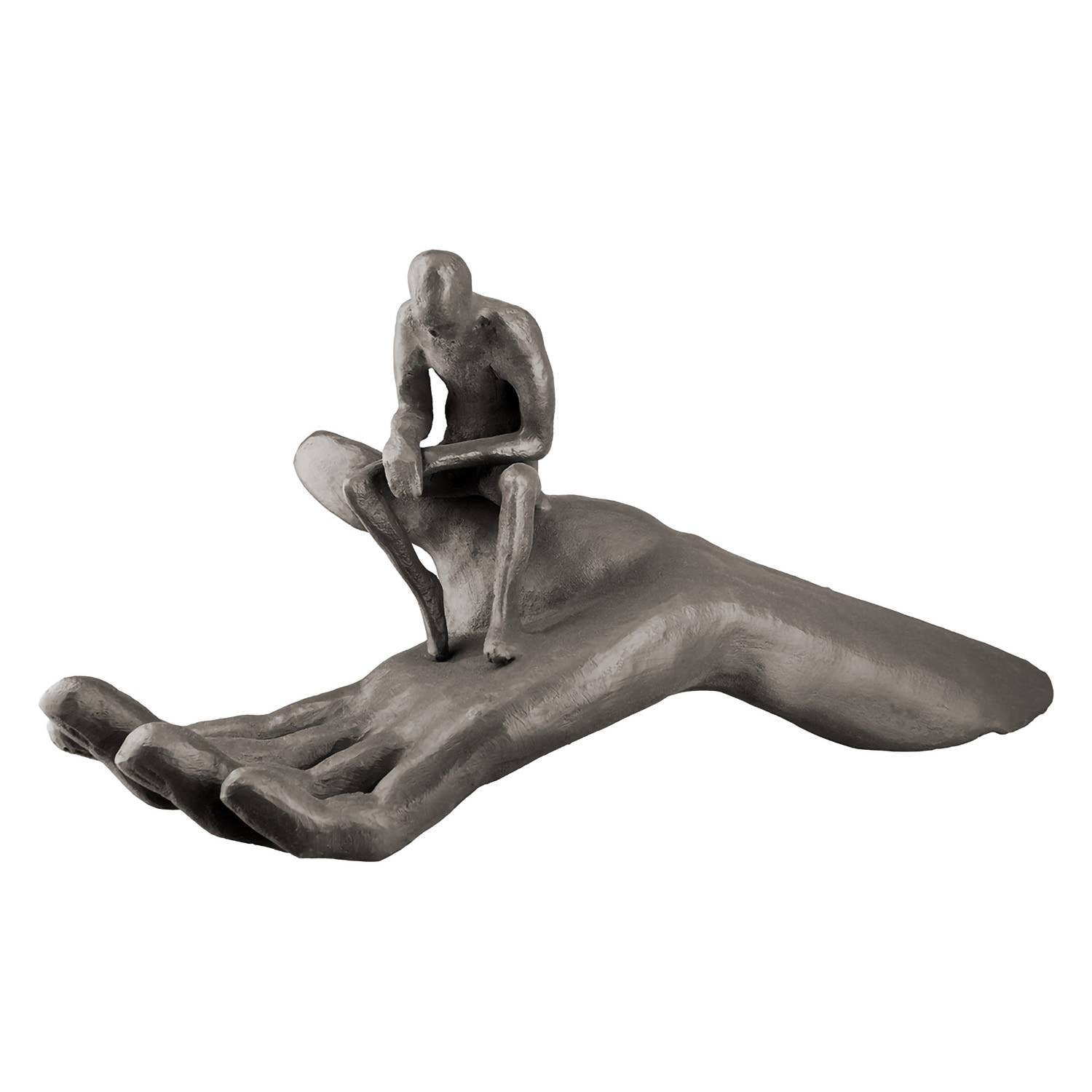 Hand Man - On - Hand Sculpture, Height 12 cm - LUXONAS HOME