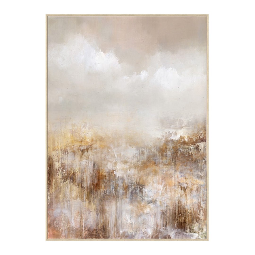 Hand Painted Abstract Sandy Wall Art - LUXONAS