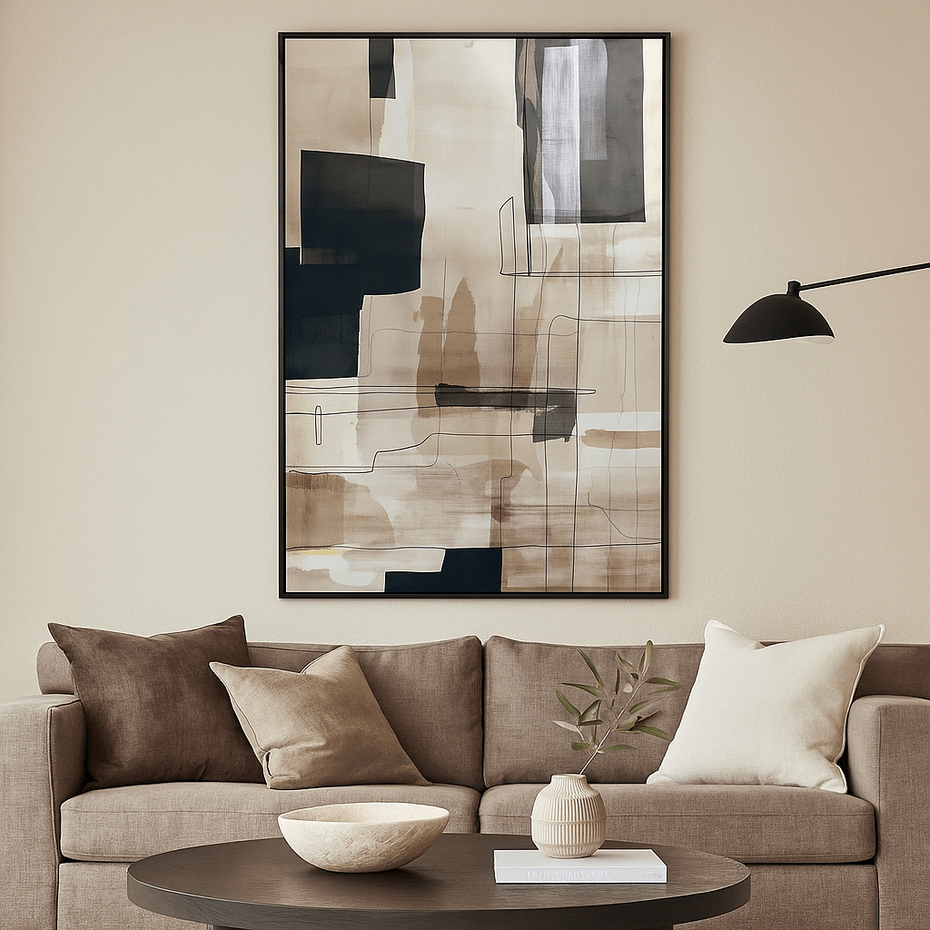 Hand Painted Wall Art Niko - LUXONAS