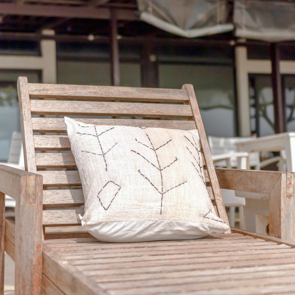 Handwoven Pillow Case SERAJA 40x40 or 50x50 cm Decorative Cushion Cover Sofa Cushion Made of Cotton - LUXONAS HOME