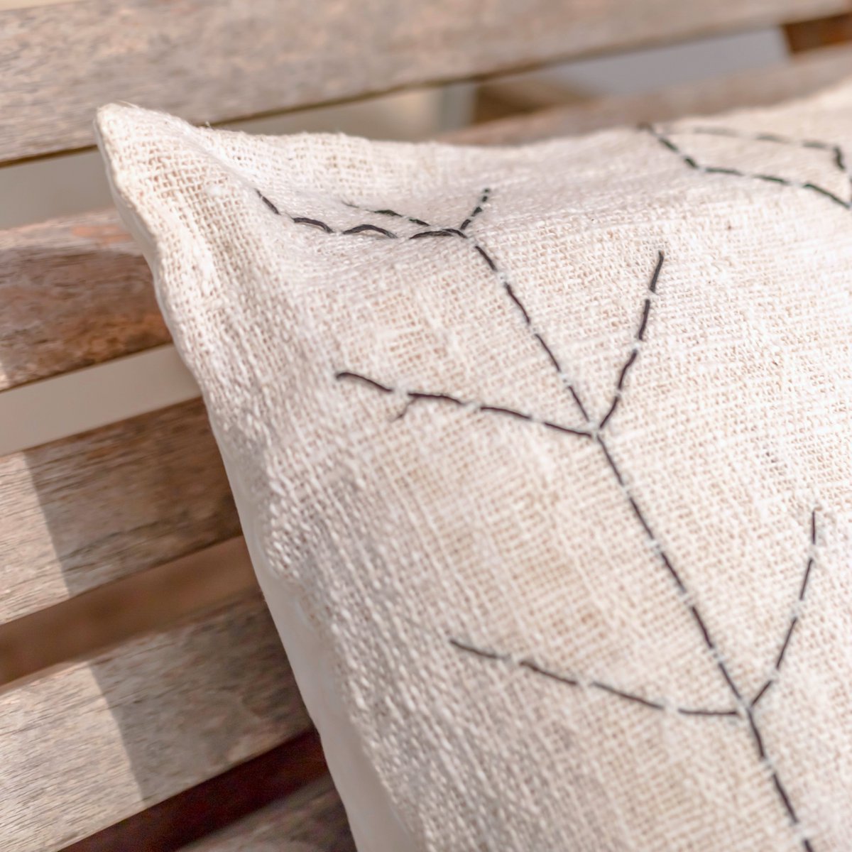 Handwoven Pillow Case SERAJA 40x40 or 50x50 cm Decorative Cushion Cover Sofa Cushion Made of Cotton - LUXONAS HOME