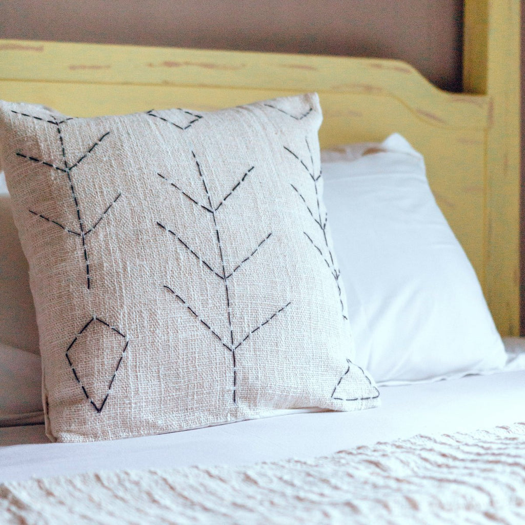 Handwoven Pillow Case SERAJA 40x40 or 50x50 cm Decorative Cushion Cover Sofa Cushion Made of Cotton - LUXONAS HOME