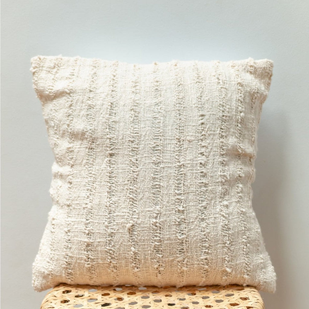 Handwoven Pillowcase 40x40 cm or 50x50 cm | Decorative Sofa Cushion Cover RAHAYU | Cotton - LUXONAS HOME