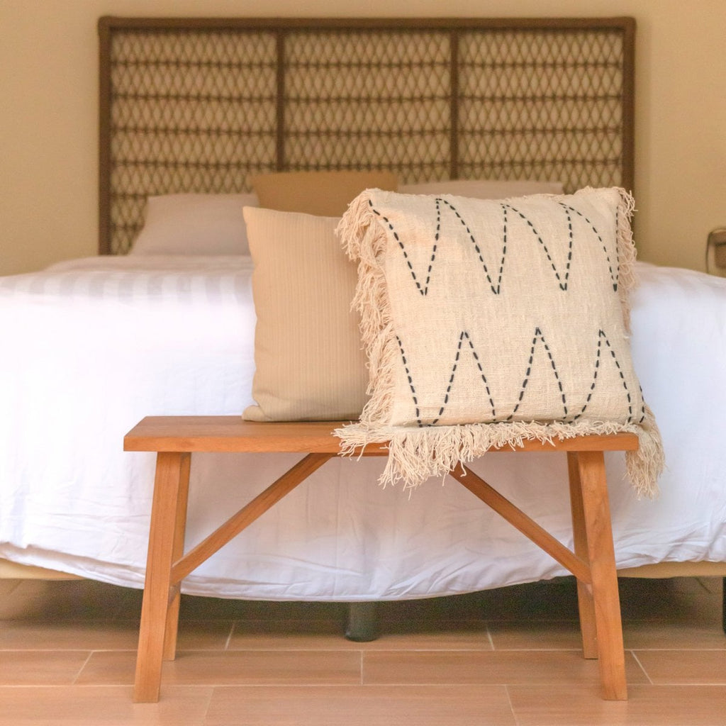 Handwoven Pillowcase 40x40/50x50 cm | Decorative Cushion | Sofa Cushion PITU Made of Cotton - LUXONAS HOME