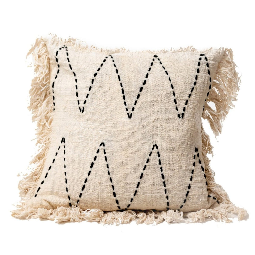 Handwoven Pillowcase 40x40/50x50 cm | Decorative Cushion | Sofa Cushion PITU Made of Cotton - LUXONAS HOME