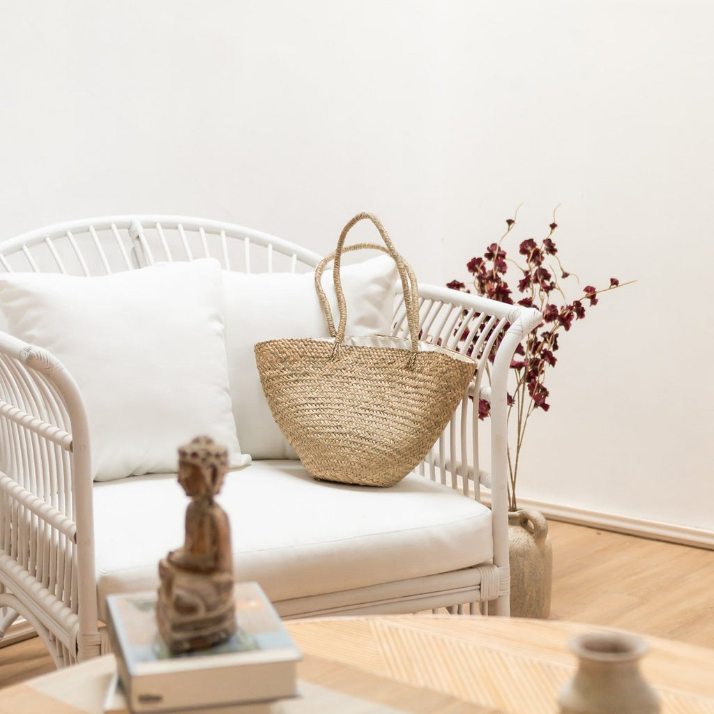 Handwoven Shoulder Tote Beach Bag TAMU made of Seagrass - LUXONAS HOME