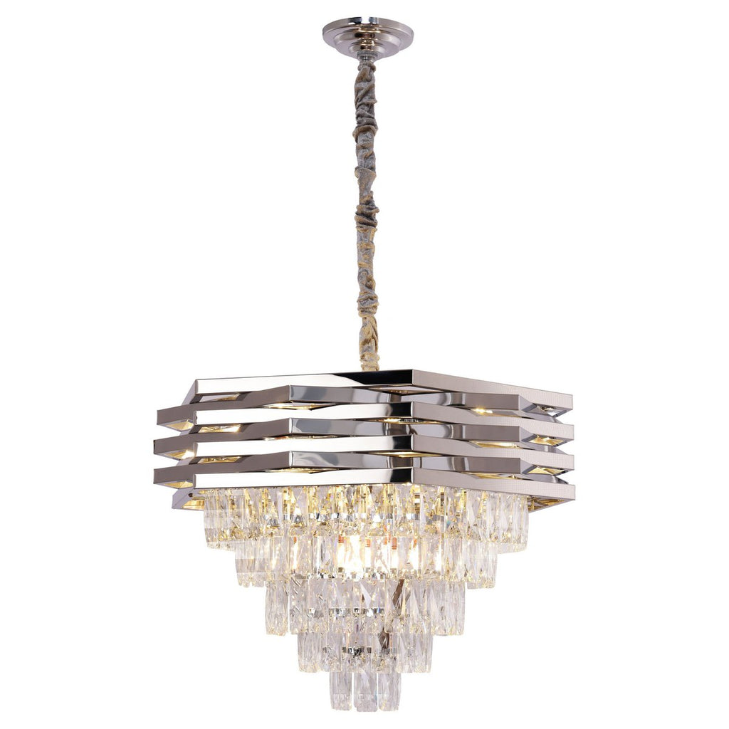 Hanging lamp Crystal Chrome | 60cm - LUXONAS HOME