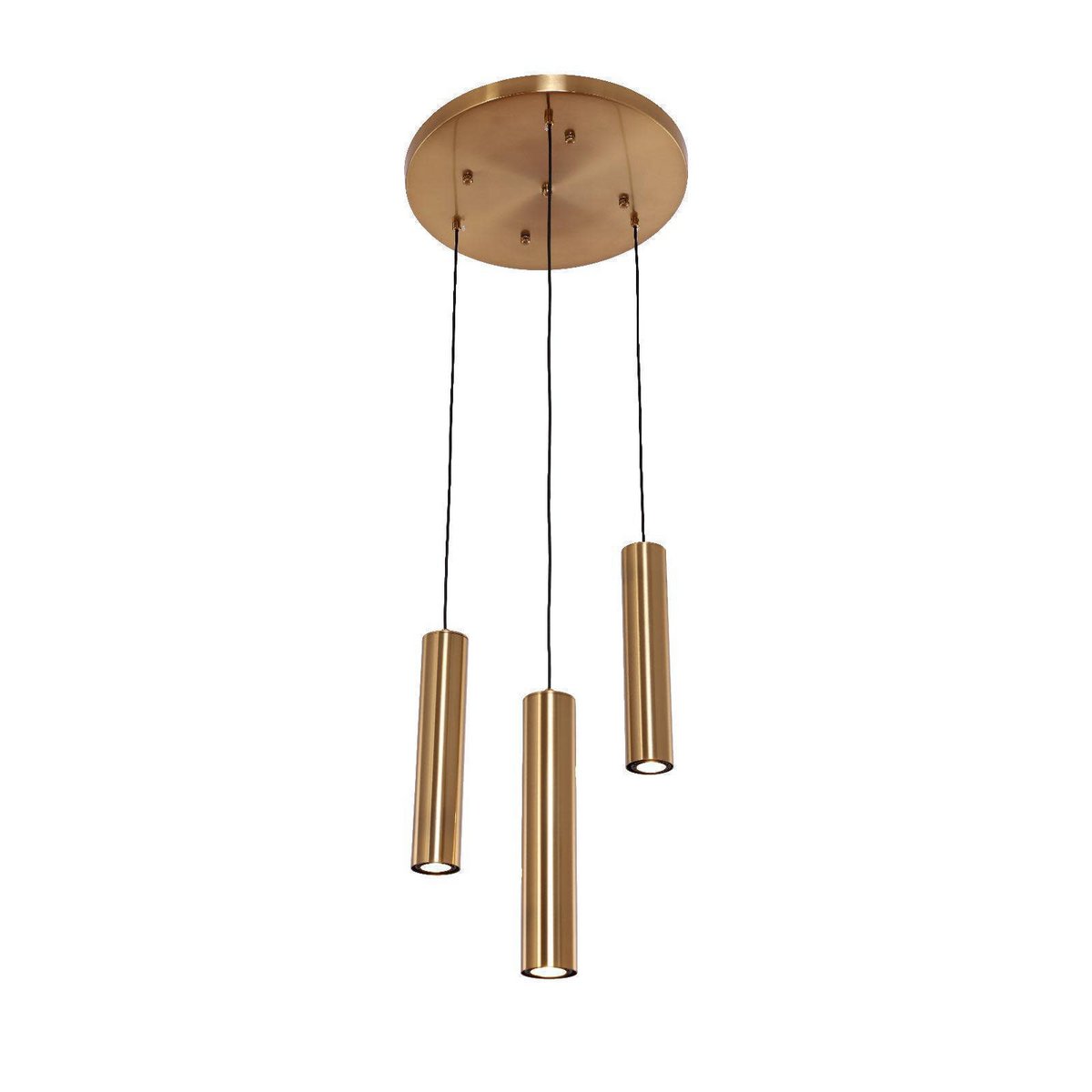 Hanging lamp cylinder 3 | Golden - LUXONAS HOME