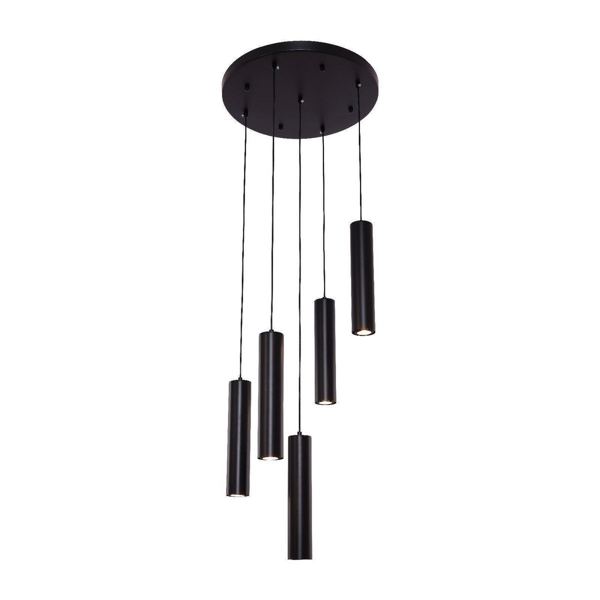 Hanging lamp cylinder 5 | Black - LUXONAS HOME
