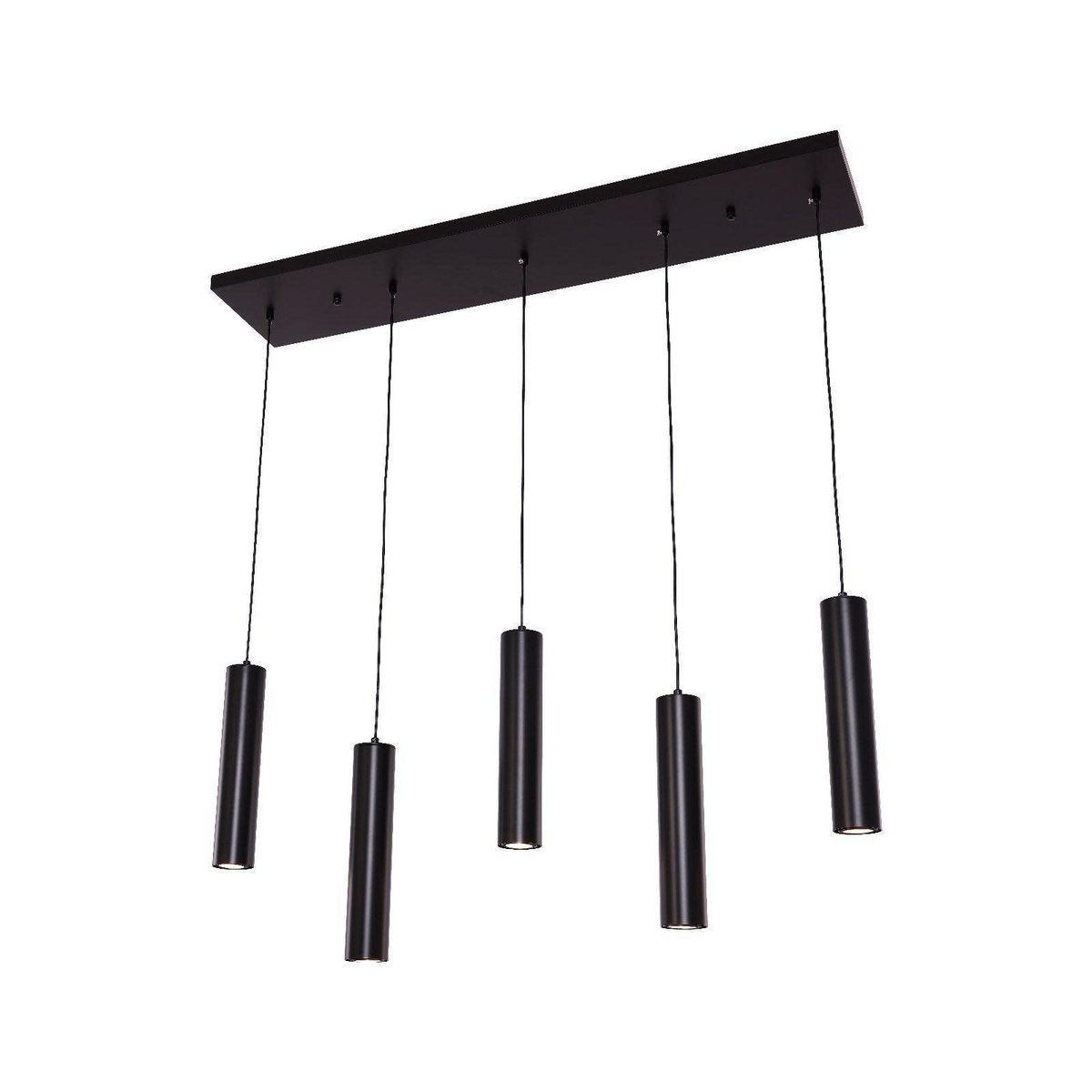 Hanging lamp cylinder dining table 5 | Black - LUXONAS HOME