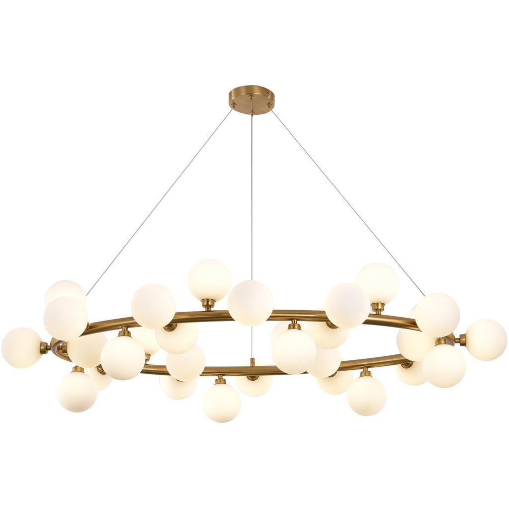 Hanging lamp Elite White Gold 100CM - LUXONAS HOME