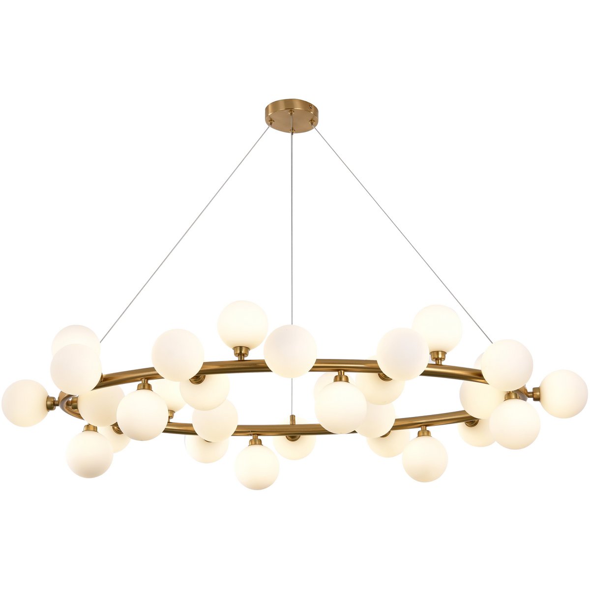 Hanging lamp Elite White Gold 100CM - LUXONAS HOME