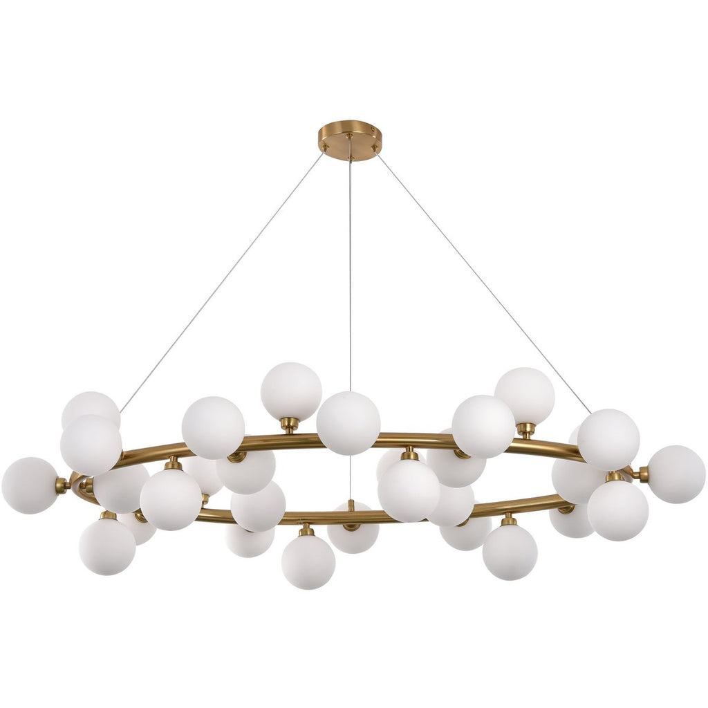 Hanging lamp Elite White Gold 100CM - LUXONAS HOME