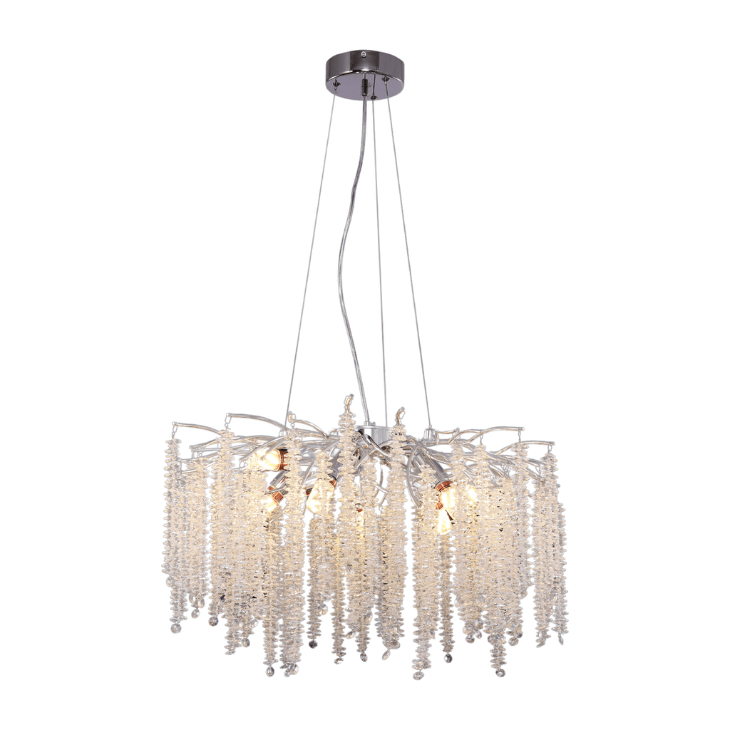Hanging lamp frost silver 60cm - LUXONAS HOME