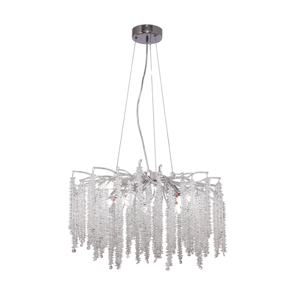 Hanging lamp frost silver 60cm - LUXONAS HOME