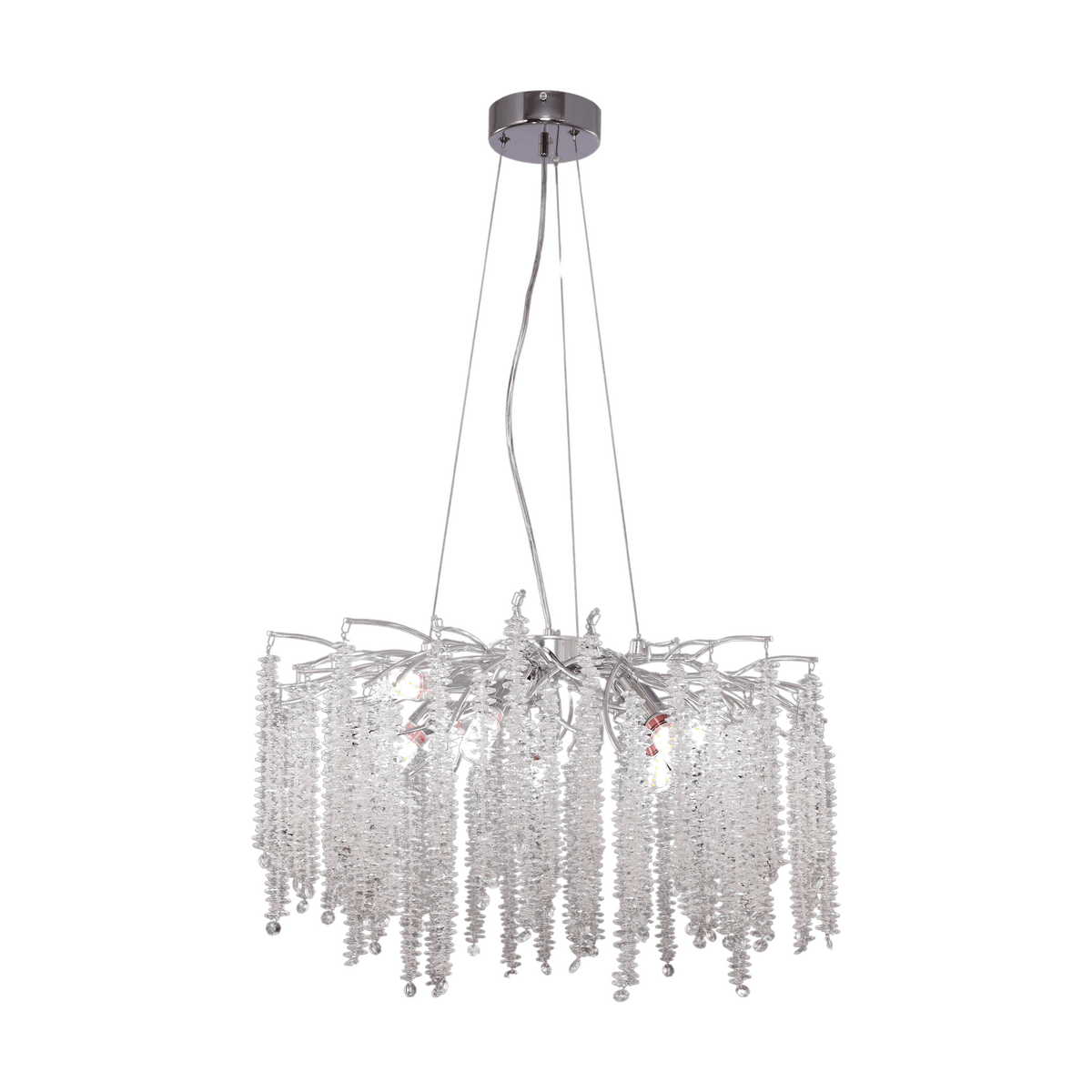 Hanging lamp frost silver 60cm - LUXONAS HOME