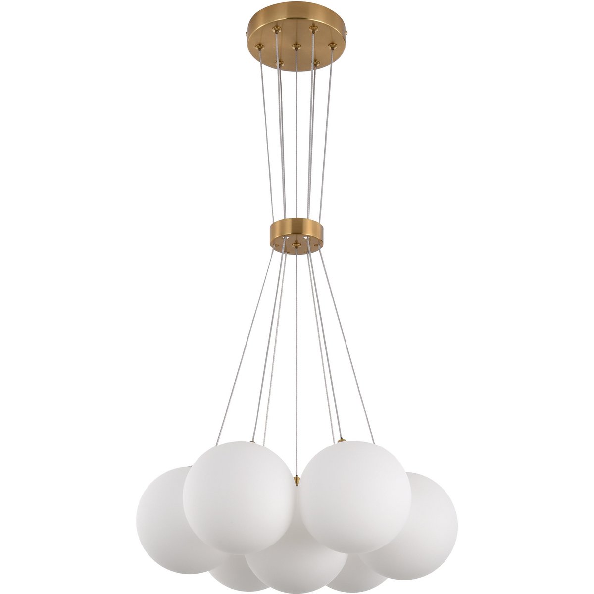 Hanging lamp Jenna White Gold 7 - Light - LUXONAS HOME