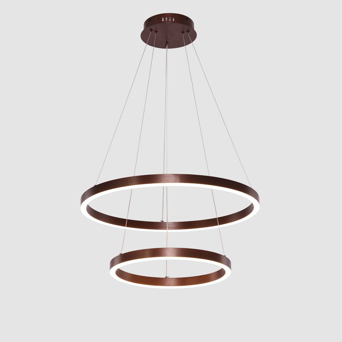 Hanging lamp Neo Coffee | 2 - ring 40+60 cm - LUXONAS HOME