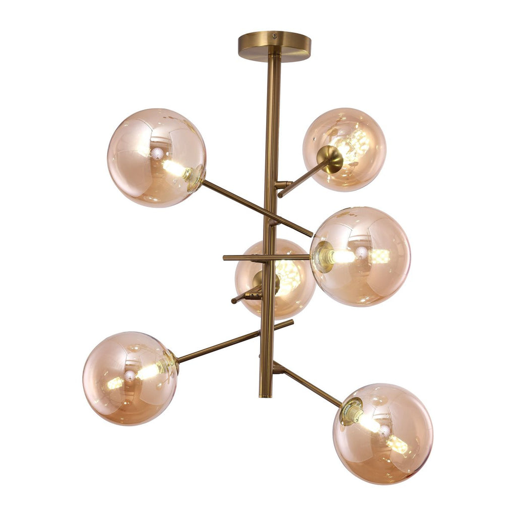 Hanging lamp Ross Amber | 6 - 60 cm - LUXONAS HOME