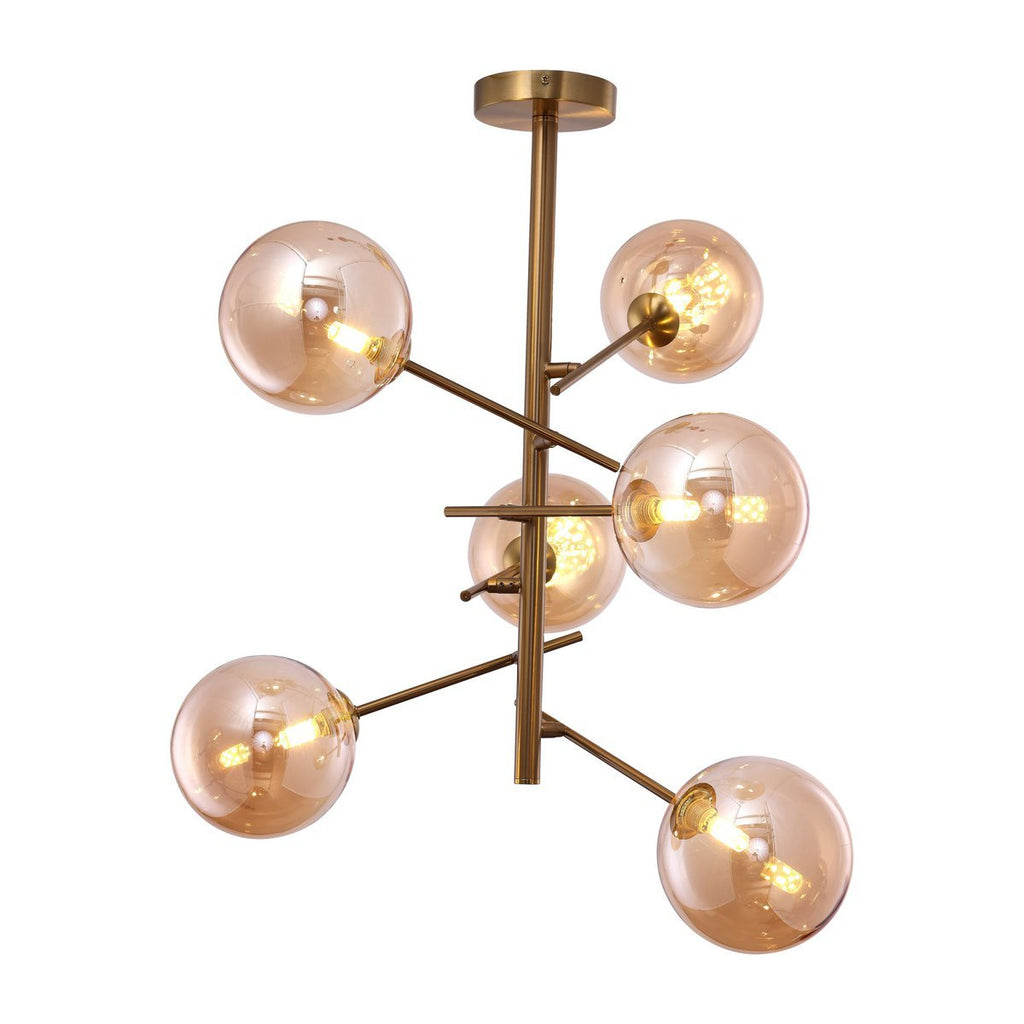 Hanging lamp Ross Amber | 6 - 60 cm - LUXONAS HOME