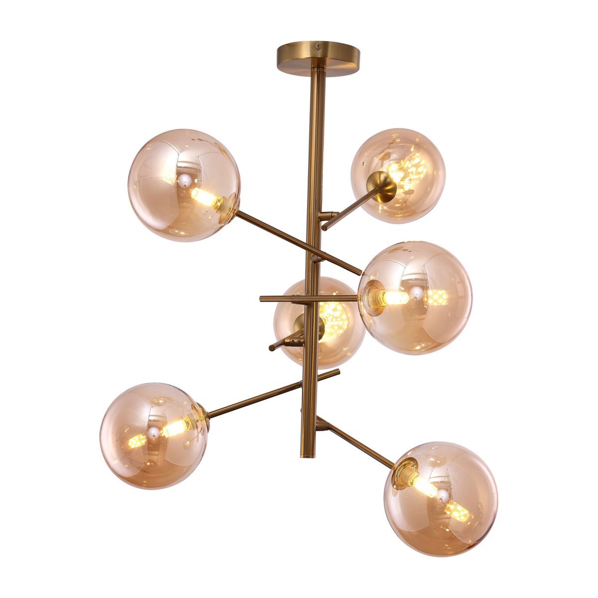 Hanging lamp Ross Amber | 6 - 60 cm - LUXONAS HOME