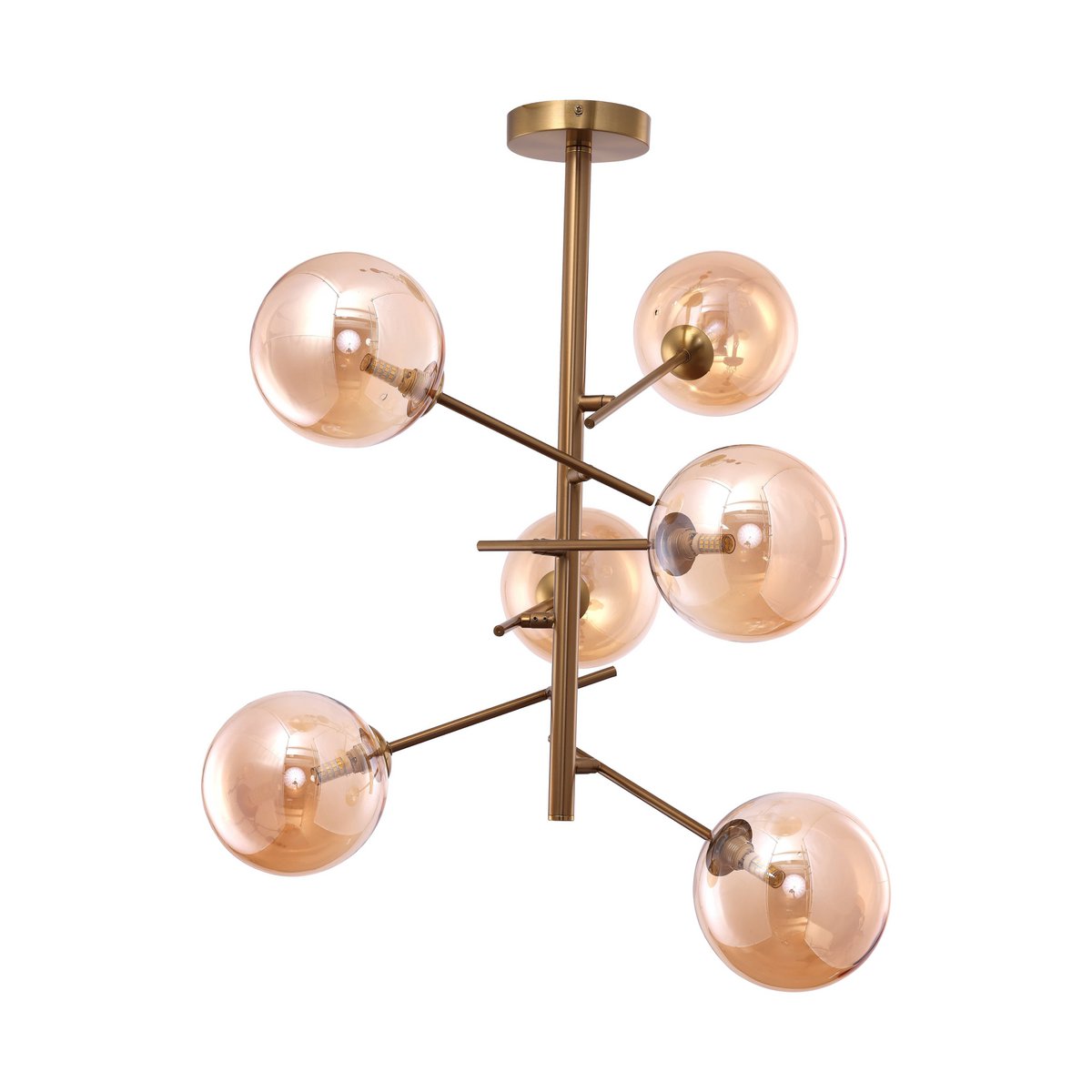 Hanging lamp Ross Amber | 6 - 60 cm - LUXONAS HOME