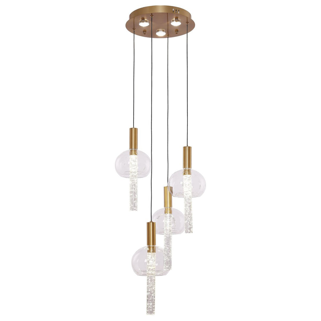 Hanging lamp Tubey Copper Gold | 4 - 30 cm - LUXONAS HOME
