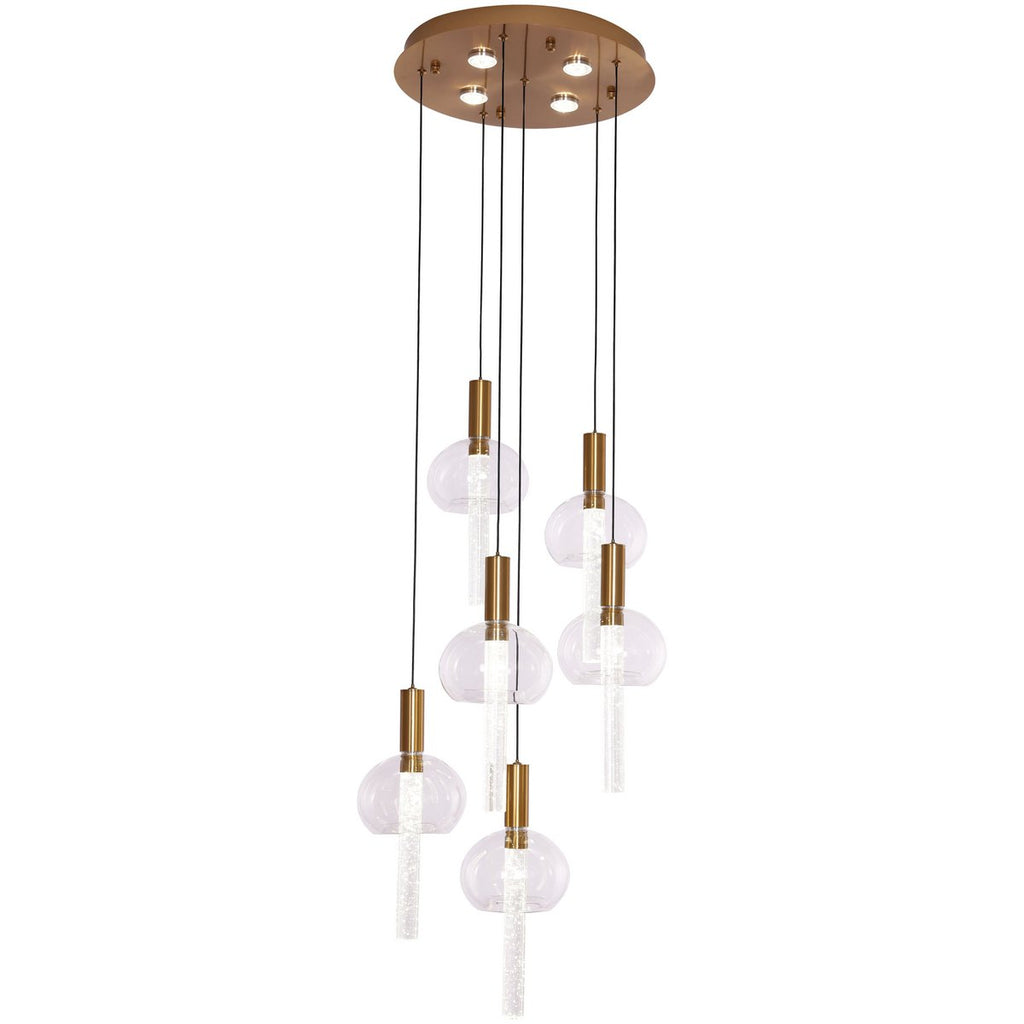 Hanging lamp Tubey Copper Gold | 6 - 40cm - LUXONAS HOME