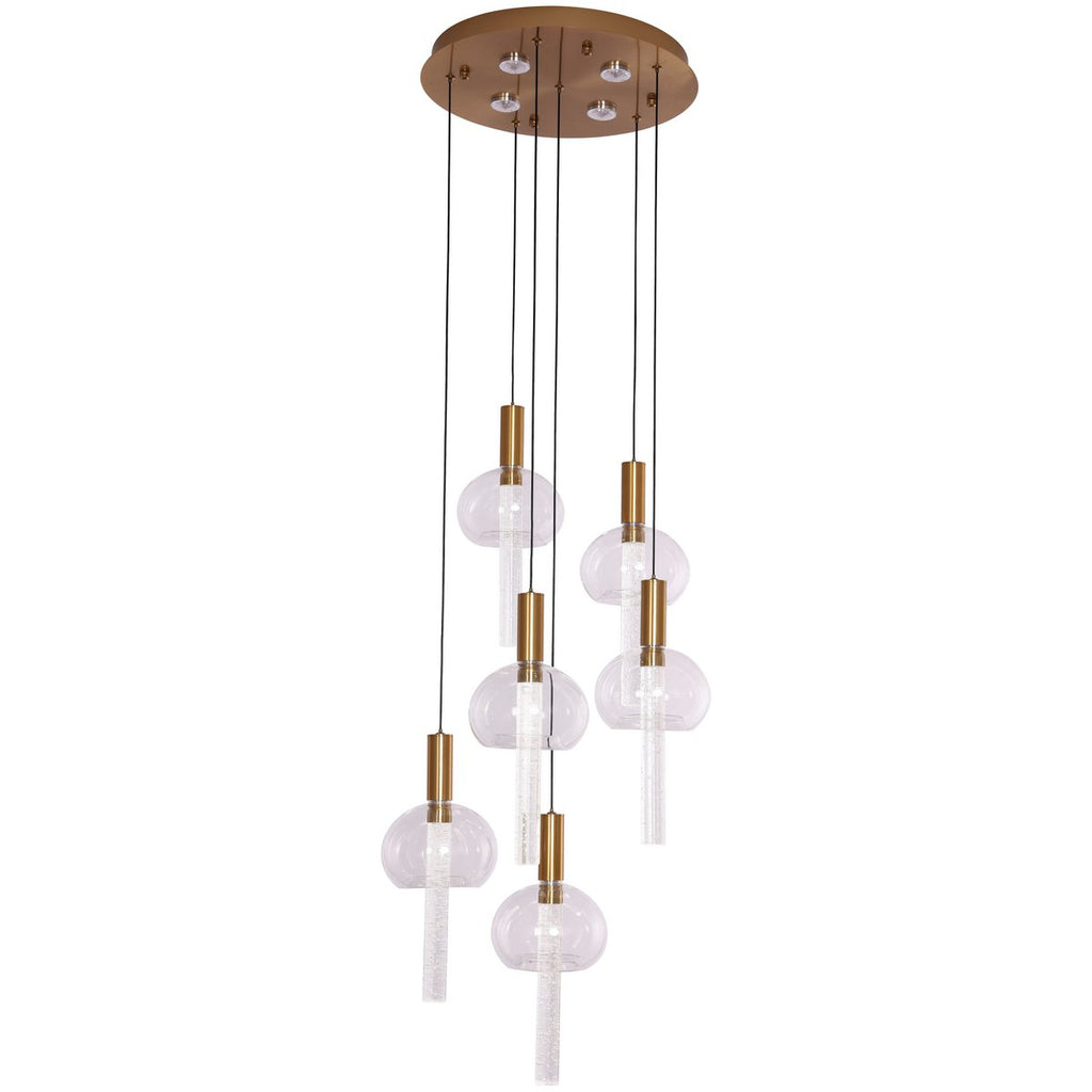 Hanging lamp Tubey Copper Gold | 6 - 40cm - LUXONAS HOME