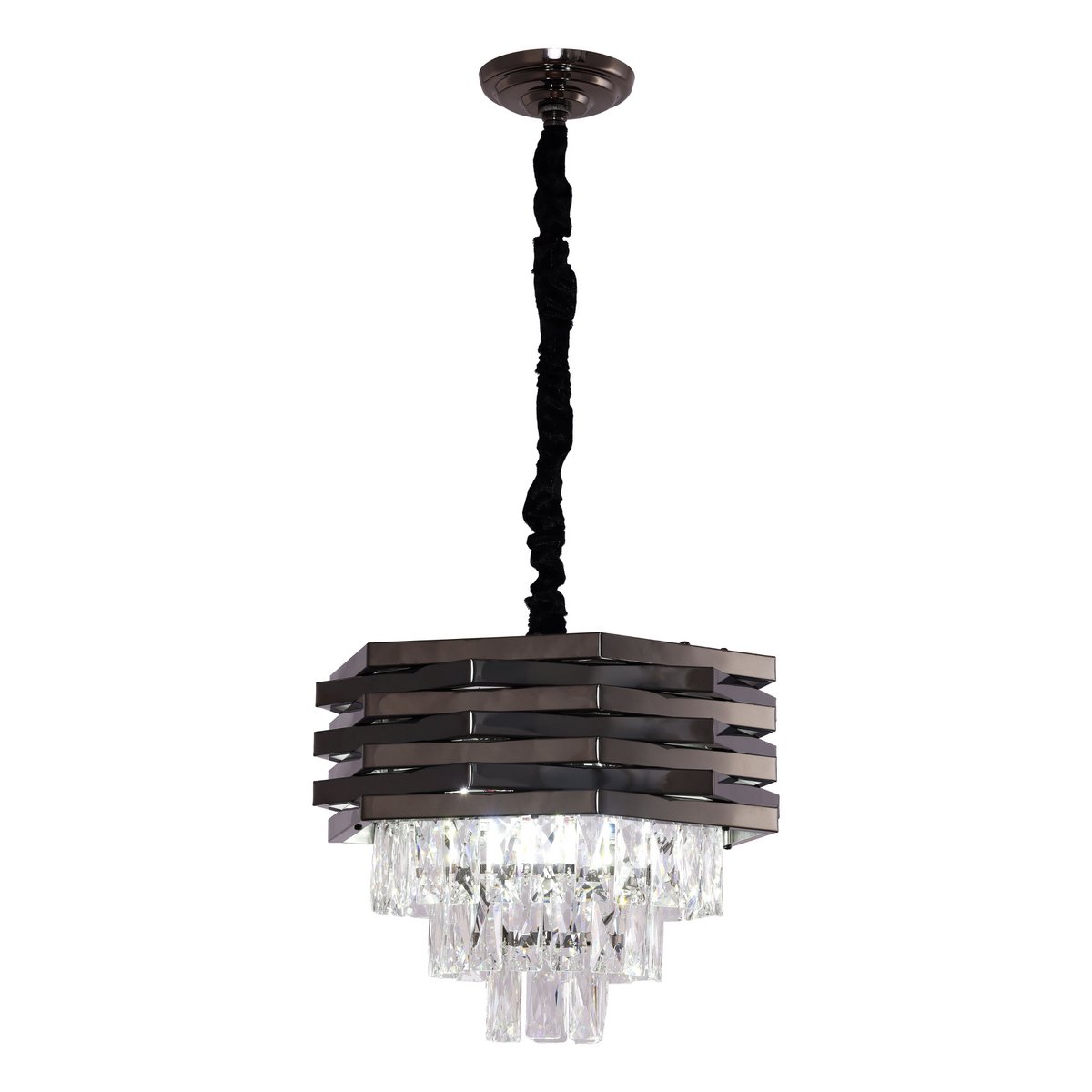 Hanglamp Crystal Black | 40cm - LUXONAS HOME