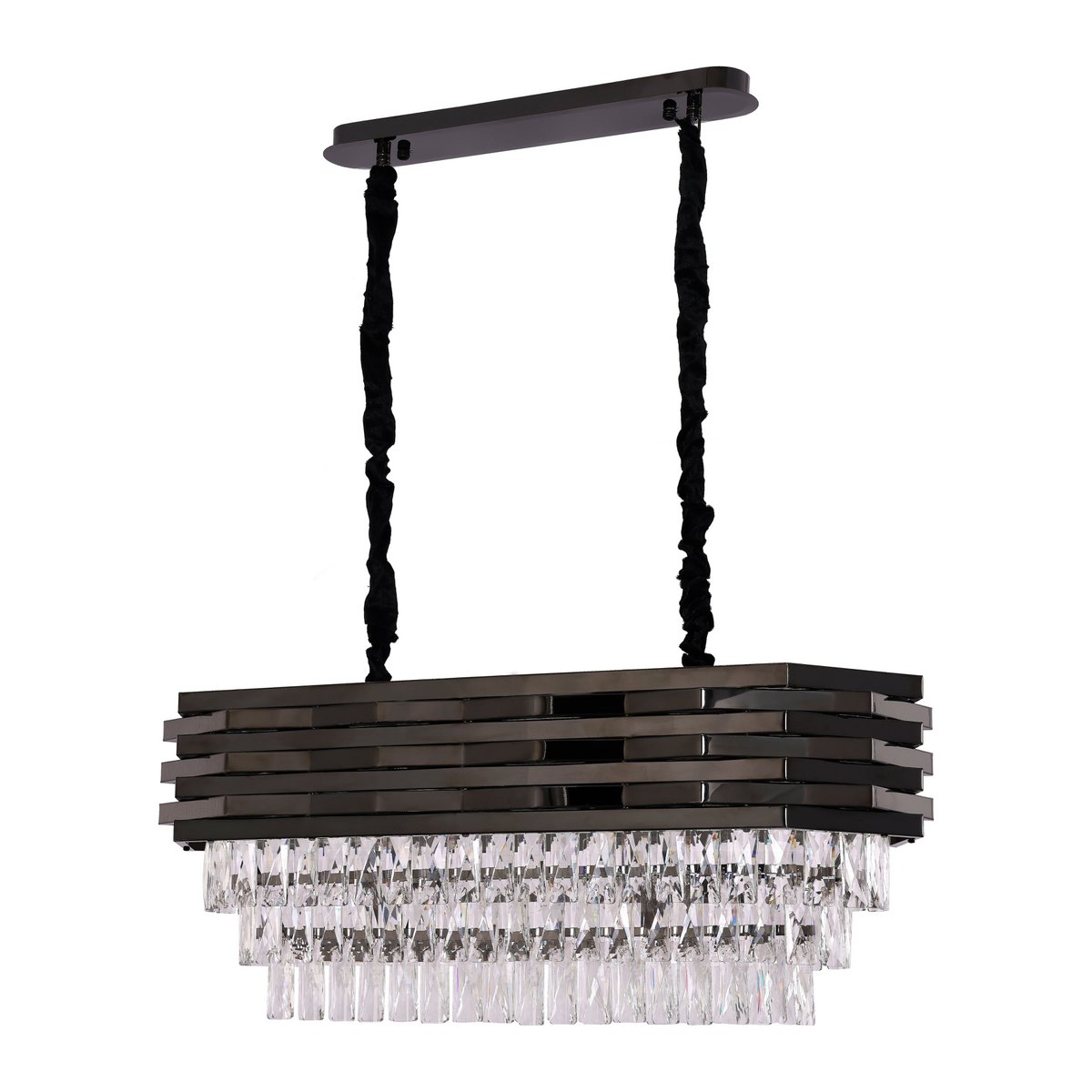 Hanglamp Crystal Black | 80x30cm - LUXONAS HOME
