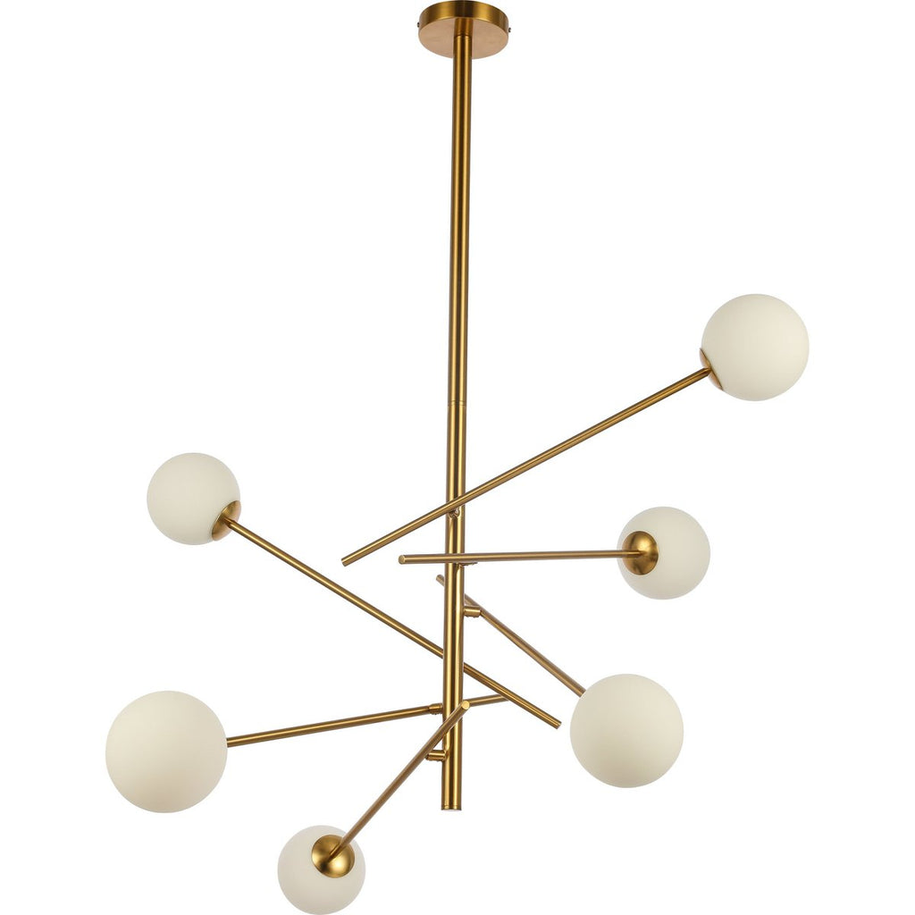 Hanglamp Diana White Gold - LUXONAS HOME