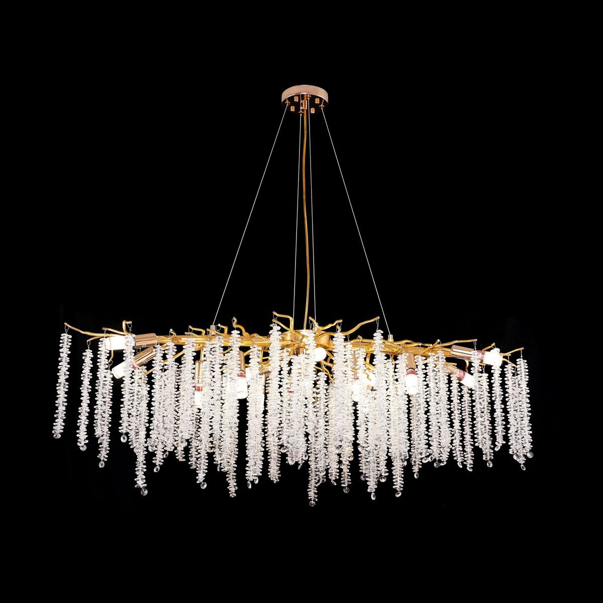 Hanglamp Frost Gold | 100x40cm - LUXONAS HOME