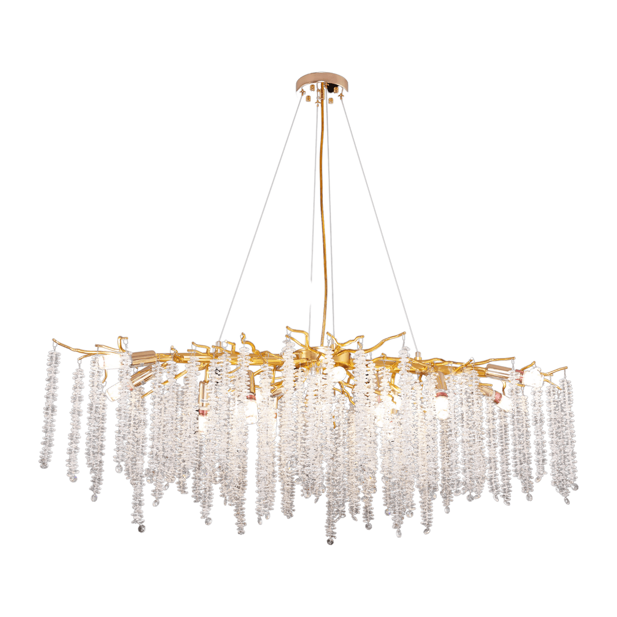 Hanglamp Frost Gold | 100x40cm - LUXONAS HOME