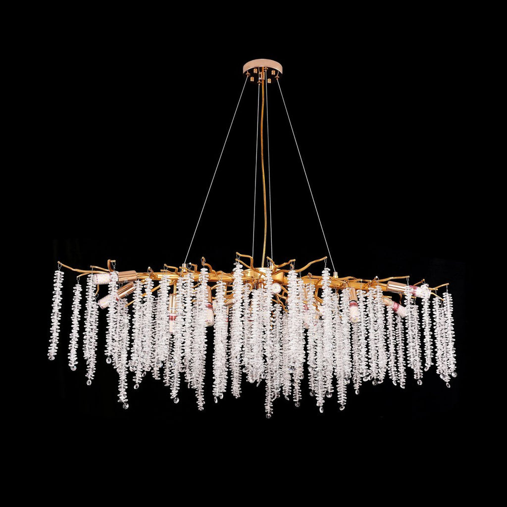 Hanglamp Frost Gold | 100x40cm - LUXONAS HOME