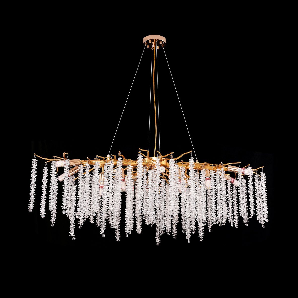 Hanglamp Frost Gold | 100x40cm - LUXONAS HOME