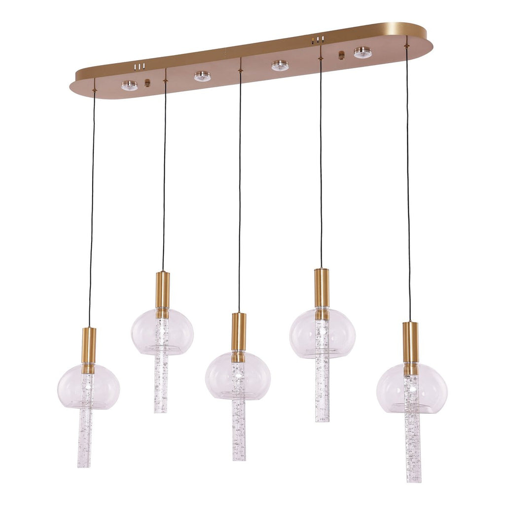 Hanglamp Tubey Copper Gold | 5 - 100x20cm - LUXONAS HOME