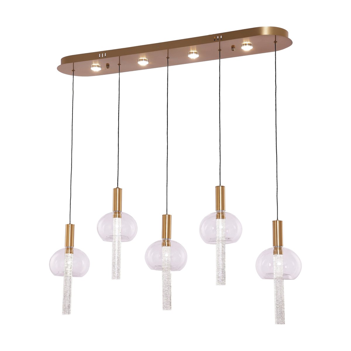 Hanglamp Tubey Copper Gold | 5 - 100x20cm - LUXONAS HOME