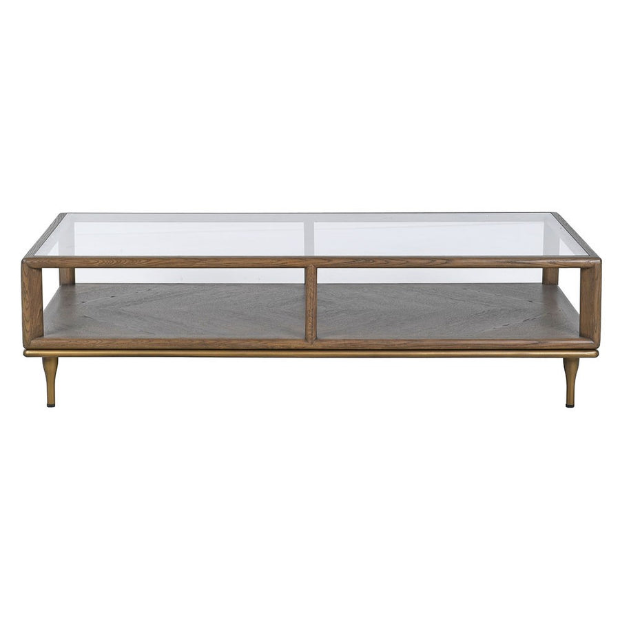 Harlton Coffee Table with Glass Top