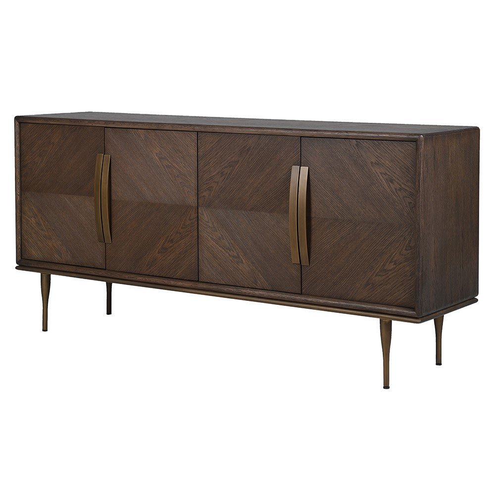 Hartlon Sideboard - Elegant Oak Storage Solution - LUXONAS