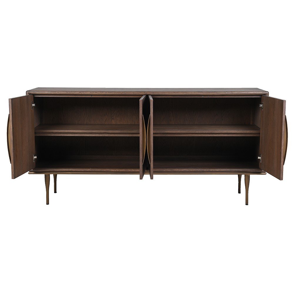 Hartlon Sideboard - Elegant Oak Storage Solution - LUXONAS